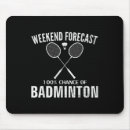 Recherche de badminton drôle tapis souris Sports