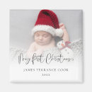 Recherche de christmas photo magnets Noël du bébé
