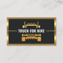 Recherche de camionneur cartes visite Conducteur de camion