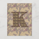 Recherche de k initial cartes postales Monogramme