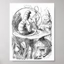 Recherche de alice et la chenille posters John tenniel