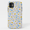 Recherche de fleurs blanches et jaunes iphone coques Motif