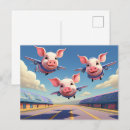 Recherche de cochons cartes postales Quand les cochons volent