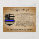Recherche de ligne bleue mince cartes postales Policier
