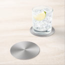 Recherche de métallique dessous de verres Métal brossé