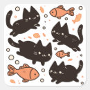 Recherche de poissons chat autocollants Mignon