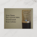 Recherche de microphone cartes visite Noir