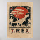Zoek naar t rex dinosaurus posters Vintage