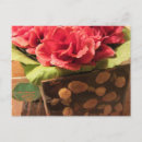 Recherche de rose rouge foncé cartes postales Élégant