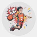 Recherche de slam autocollants Joueur de basket