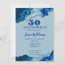 Recherche de nuances de bleu invitations Aquarelle
