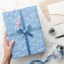 Recherche de bleu et blanc papier cadeau Pour elle