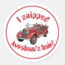 Recherche de camion de pompiers autocollants Rouge