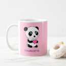 Recherche de panda coeur tasses Mignon