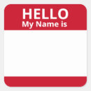 Recherche de réunions autocollants Bonjour mon nom est