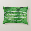 Recherche de bénédiction irlandaise coussins Shamrock