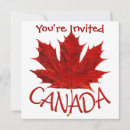 Recherche de jour du canada invitations Feuille d'érable