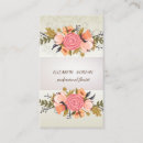 Recherche de dentelle florale cartes visite Vintage