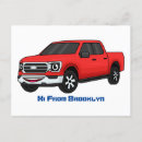 Recherche de camionnette cartes postales Camion rouge