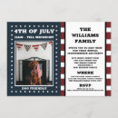 Recherche de rayures rouges et blanches invitations Fête