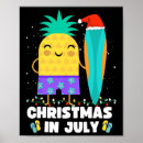 Recherche de ananas drôle posters Noël en juillet