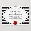 Recherche de rayures rouges et blanches invitations Moderne