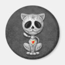 Recherche de crâne de sucre magnets Chat