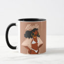 Recherche de cheveux bouclés tasses Femme noire