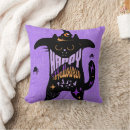 Recherche de chat halloween coussins Sorcière