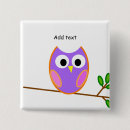 Recherche de rose de hibou badges Oiseau