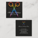 Recherche de ciseaux coiffeur cartes visite Salon beauté