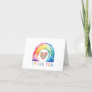 Zoek naar regenboog kaarten Baby shower bedankt