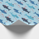 Zoek naar haaien cadeaupapier Ocean