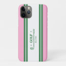 Recherche de trou de golf iphone coques Vert