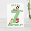Zoek naar 7de verjaardagskaarten Schattig