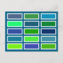 Recherche de couleur simple cartes postales Minimaliste
