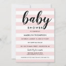 Recherche de rayures roses invitations Pour elle