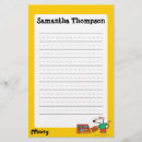 Zoek naar kleurrijke briefpapier Terug naar school