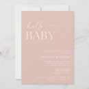Recherche de bonjour bébé maternité invitations Minimaliste