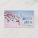 Recherche de fleurs de cerisiers cartes visite Customer