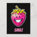 Recherche de rose fraise cartes postales Illustration