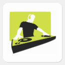 Recherche de disque jockey autocollants Parti