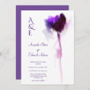 Recherche de aubergine mariage invitations Monogramme