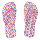 Recherche de dessin tongs Fleurs