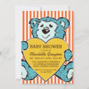 Zoek naar teddy bear babyshower uitnodigingen Blauw