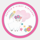 Recherche de première fille autocollants Nom