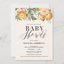 Recherche de fruit baby shower invitations Orange