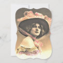 Recherche de modèle de cas invitations Femme vintage