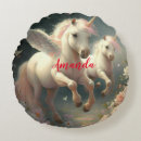 Recherche de poney blanc coussins Girly