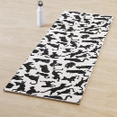 Recherche de chat yoga tapis Noir et blanc